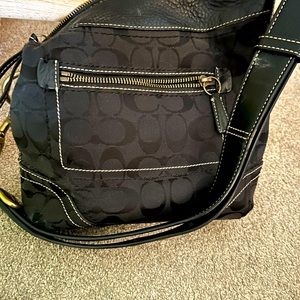 Coach black shoulder bag